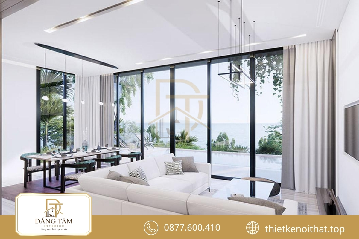 Thiết kế biệt thự nghỉ dưỡng ven biển mở rộng tầm nhìn hướng cảnh quan xanh