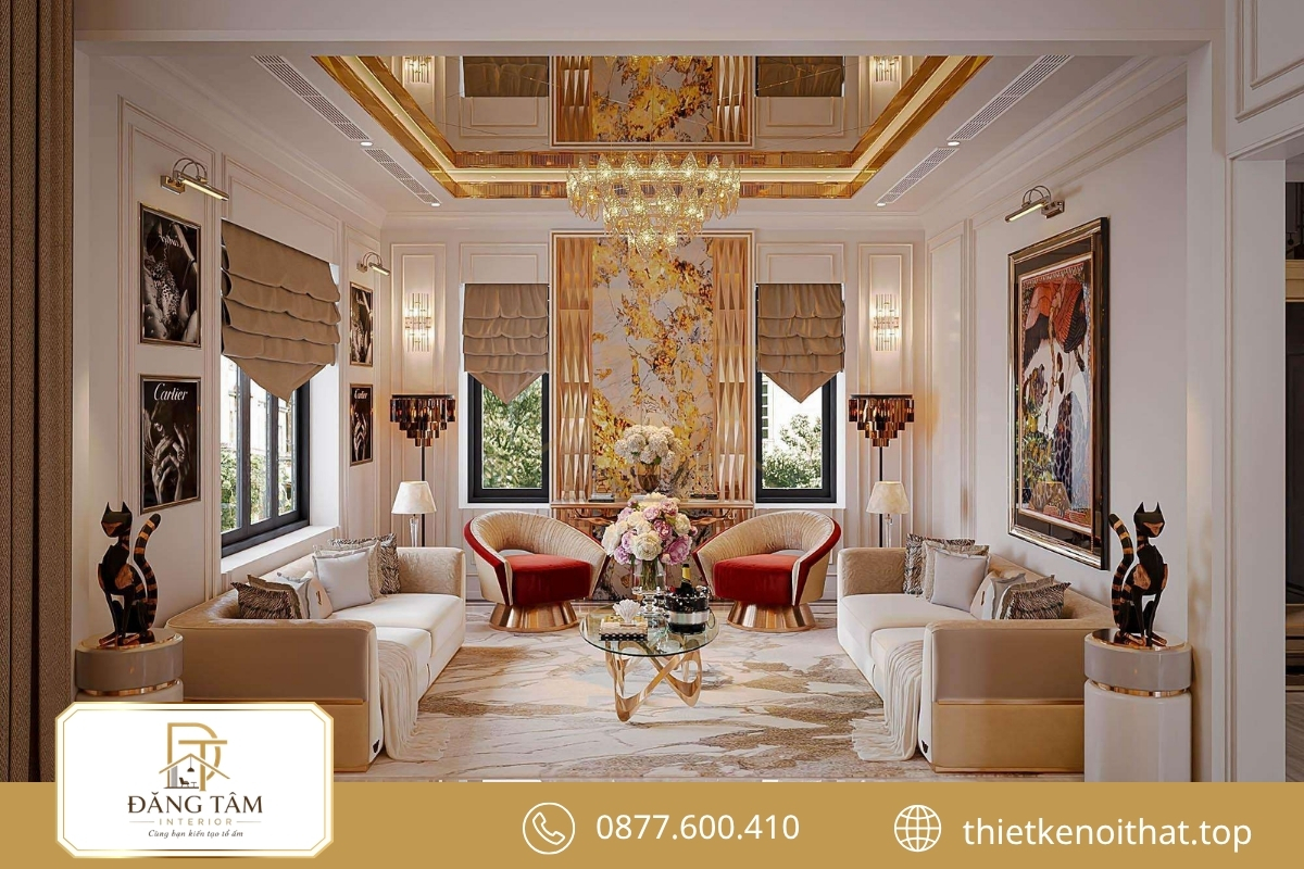 Biệt thự nghỉ dưỡng cao cấp phong cách Luxury nổi bật với vật liệu tinh tuyển