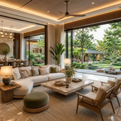 Thiết kế nội thất biệt thự nhà vườn