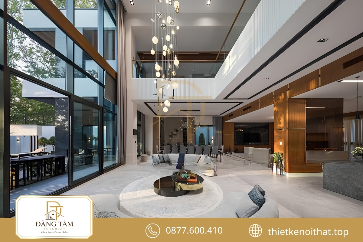 Mẫu nội thất biệt thự nhà vườn cổ điển nổi bật vẻ bề thế