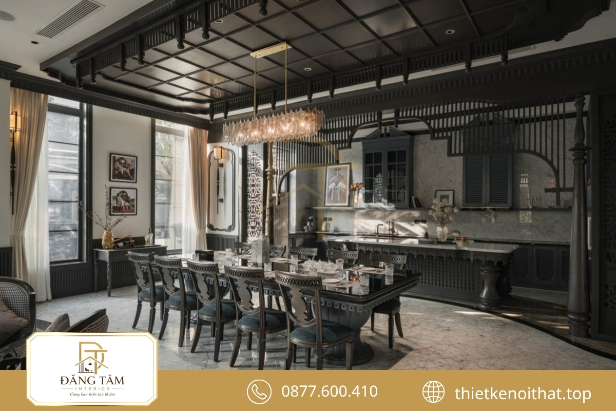 Thiết kế biệt thự nhà vườn Indochine hài hòa chất Á Đông tinh tế