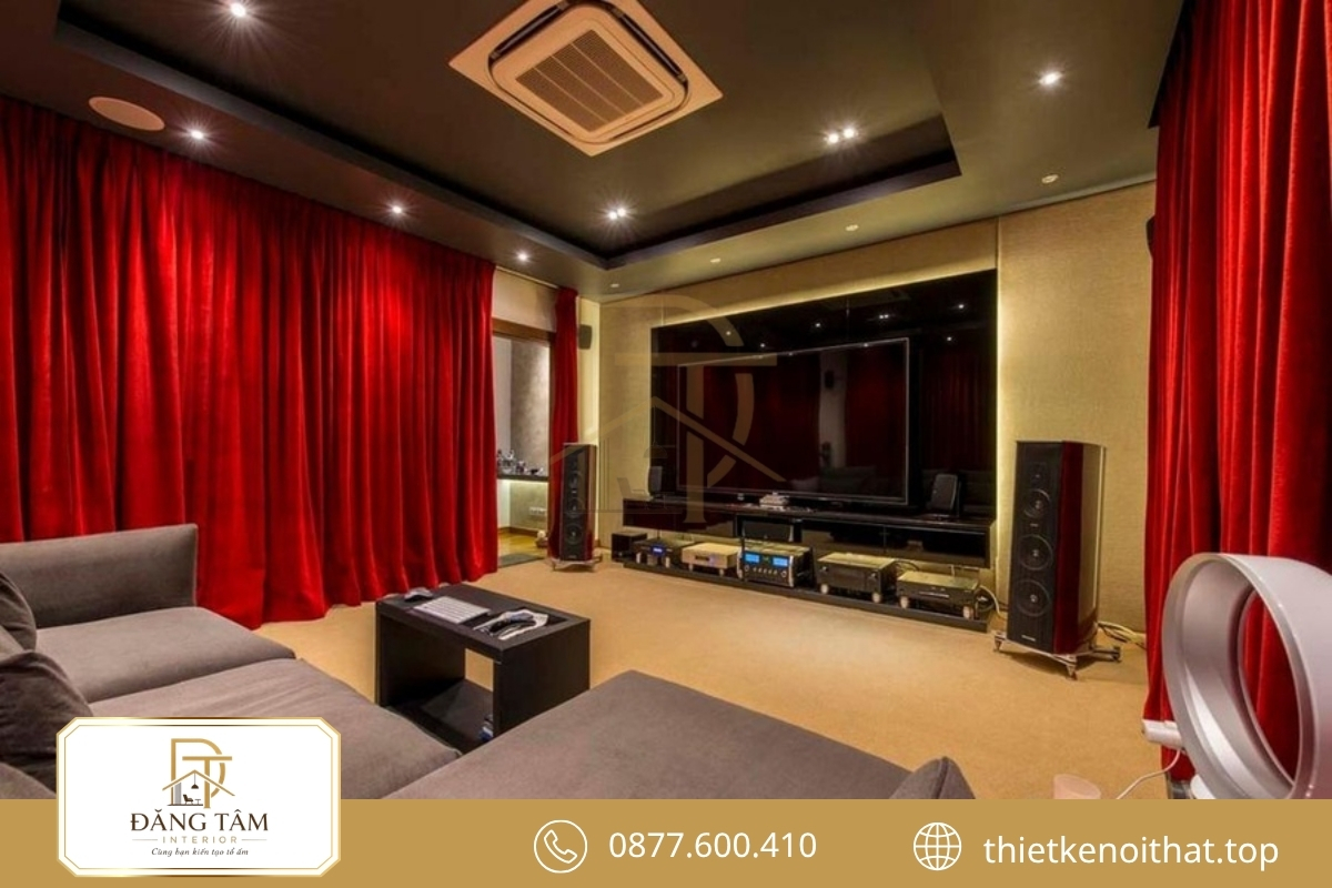 Nội thất biệt thự đơn lập đẹp với phòng giải trí riêng tư 