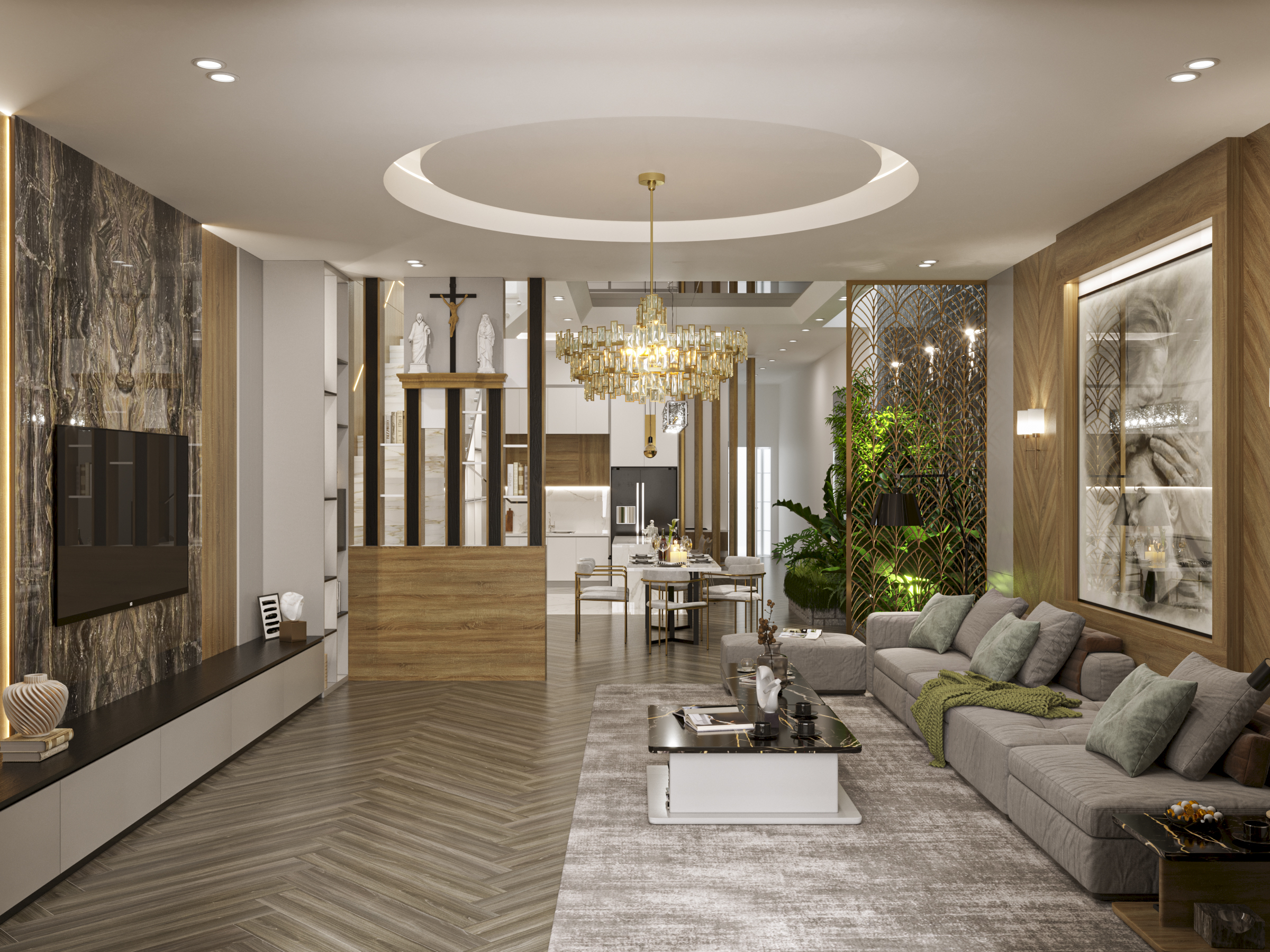 Thi công nội thất nhà phố