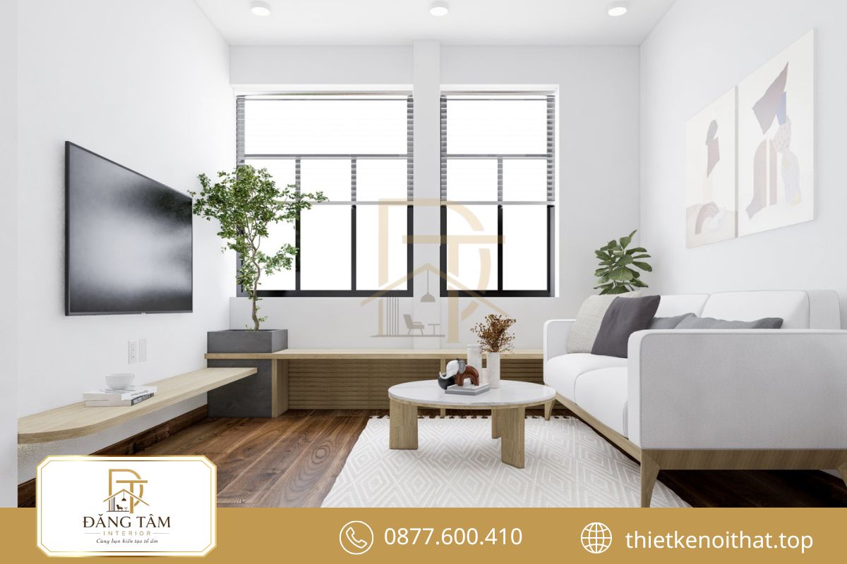 Không gian thiết kế thi công nội thất nhà cấp 4 phù hợp nhu cầu gia đình.
