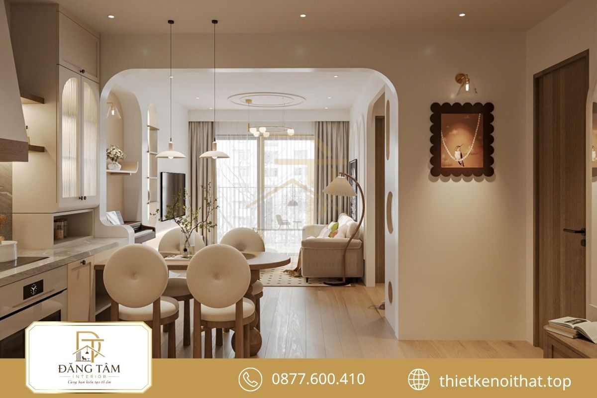Không gian tối giản ưu tiên hệ tủ kín và nội thất đa năng