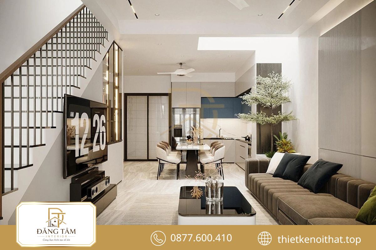 Nội thất nhà ống 3m Scandinavian sáng thoáng, gần gũi và đầy cảm hứng