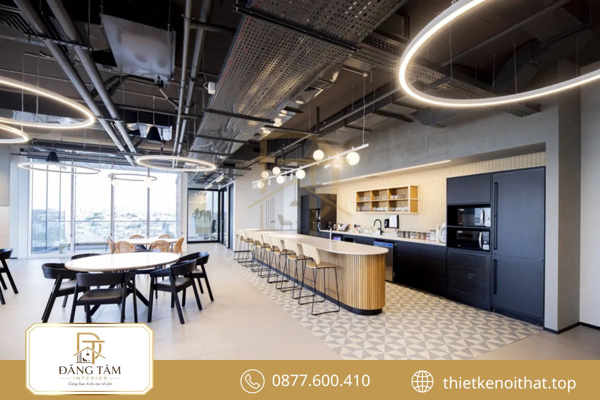 Pantry gọn gàng, đầy đủ tiện nghi cho nhu cầu nghỉ ngơi và ăn nhẹ
