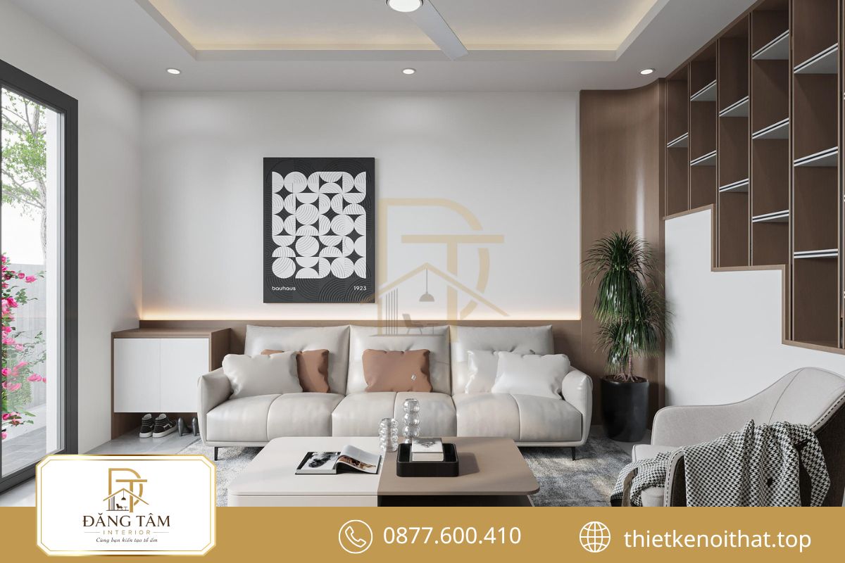 Quy trình thi công nội thất nhà cấp 4 đồng bộ, kiểm soát chất lượng từng bước.
