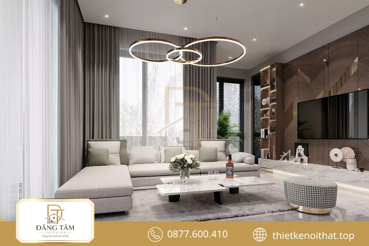 Màu sắc tương phản giúp nội thất nhà phố thêm chiều sâu, nổi bật và hài hòa hơn