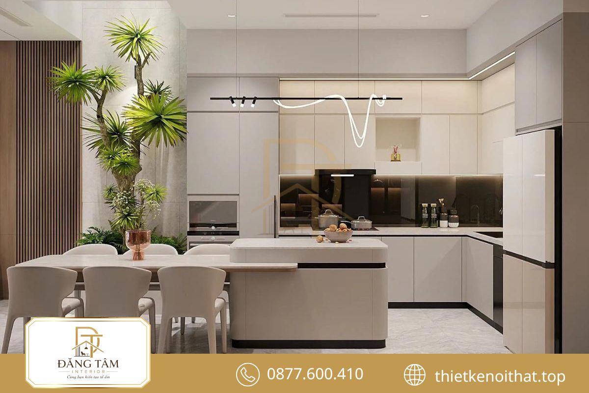 Bố trí công năng hợp lý mang đến căn bếp tiện nghi cho nhà cấp bốn