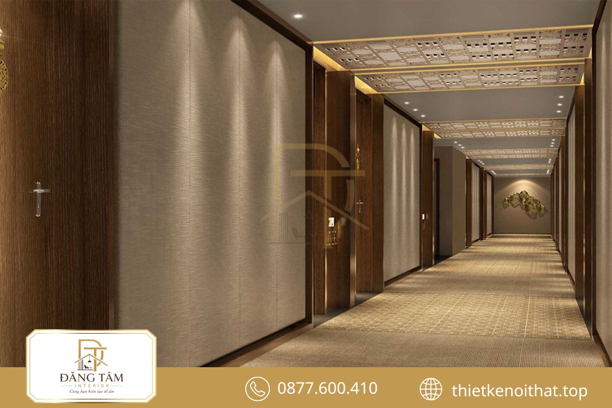 Hành lang đồng bộ, tối ưu lưu thông và tăng tính thẩm mỹ tổng thể