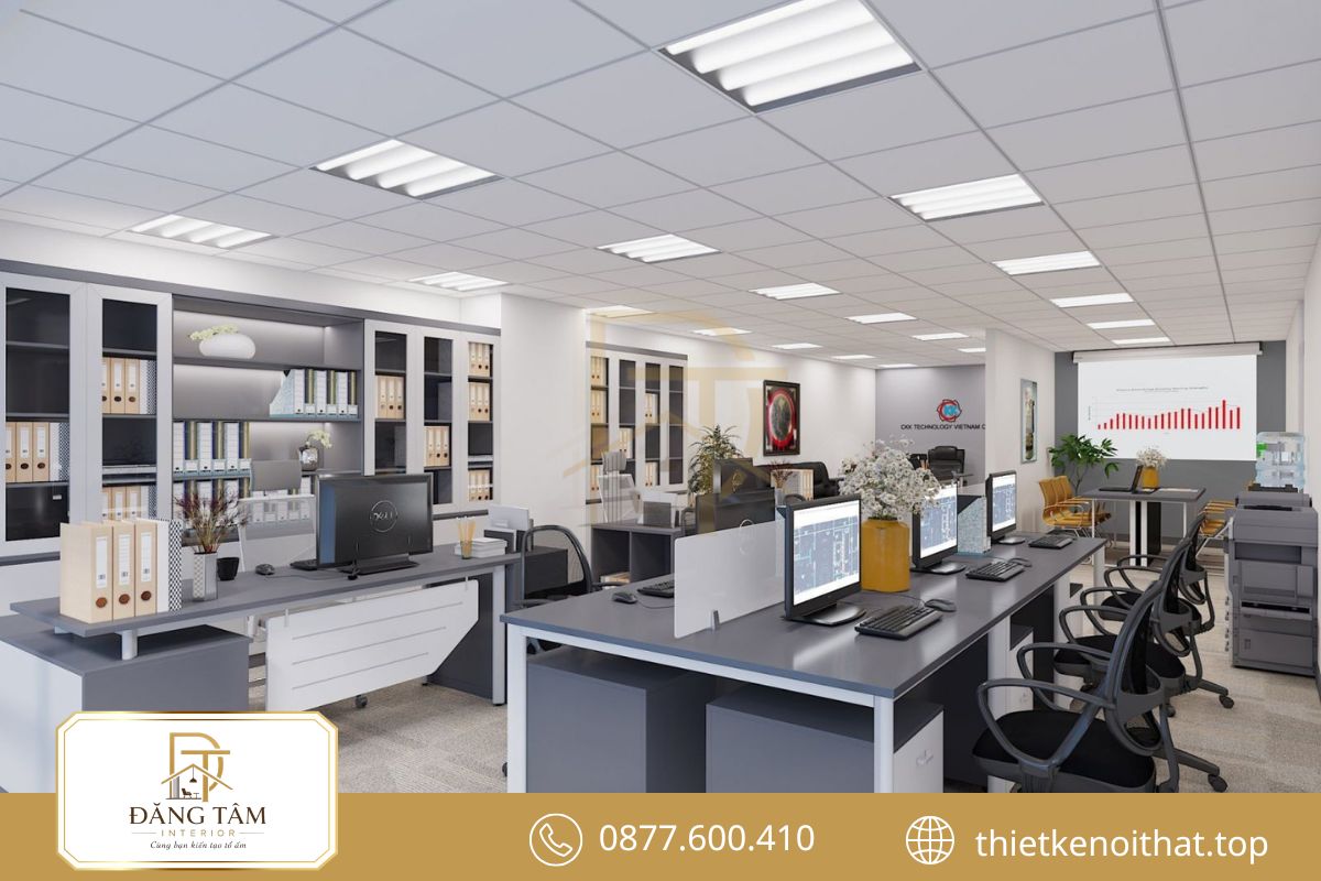 Thi c&ocirc;ng nội thất văn ph&ograve;ng uy t&iacute;n
