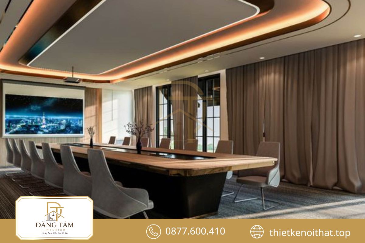 Thi công nội thất phòng họp trọn gói cho văn phòng