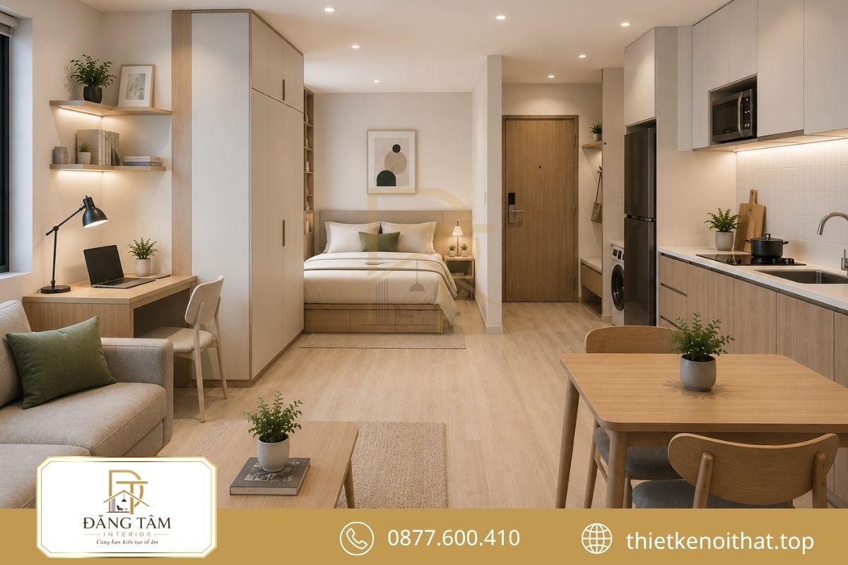 Thiết kế Studio cho thuê ưu tiên độ bền và tính tiện dụng
