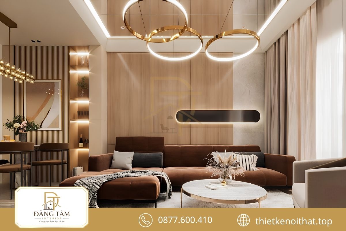 Thiết kế chung cư 80m2 hiện đại, tiện nghi cho gia đình trẻ