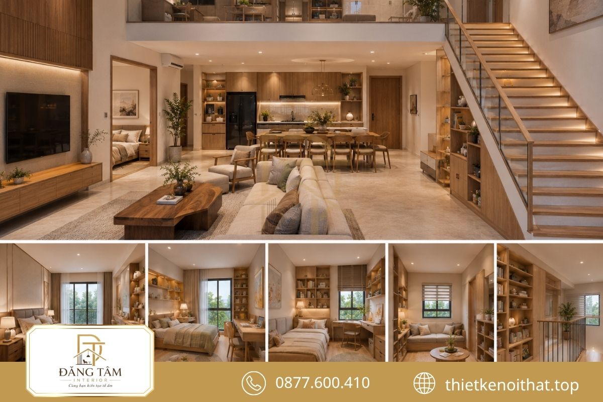 Thiết kế Duplex từ 4 phòng ngủ cho gia đình nhiều thế hệ 