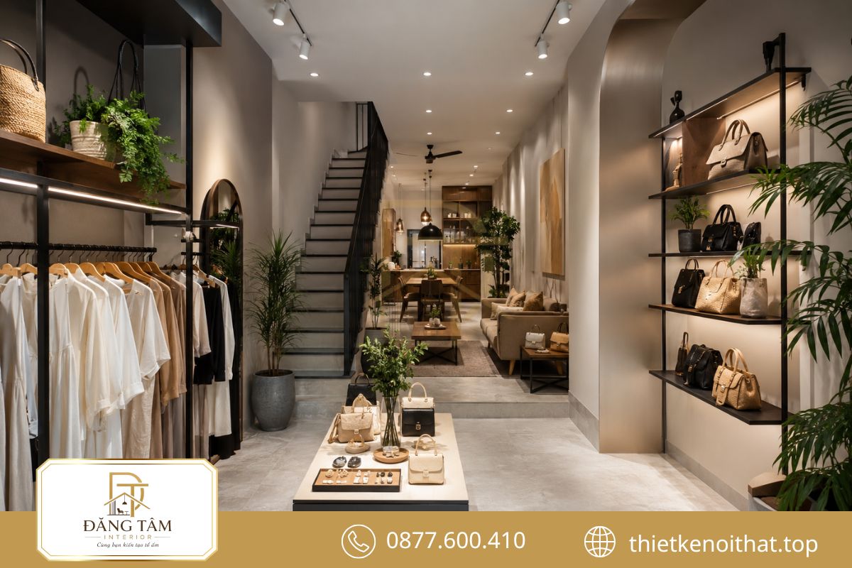 Nhà ống 4m kết hợp kinh doanh tối ưu công năng và nâng cao hiệu quả sử dụng