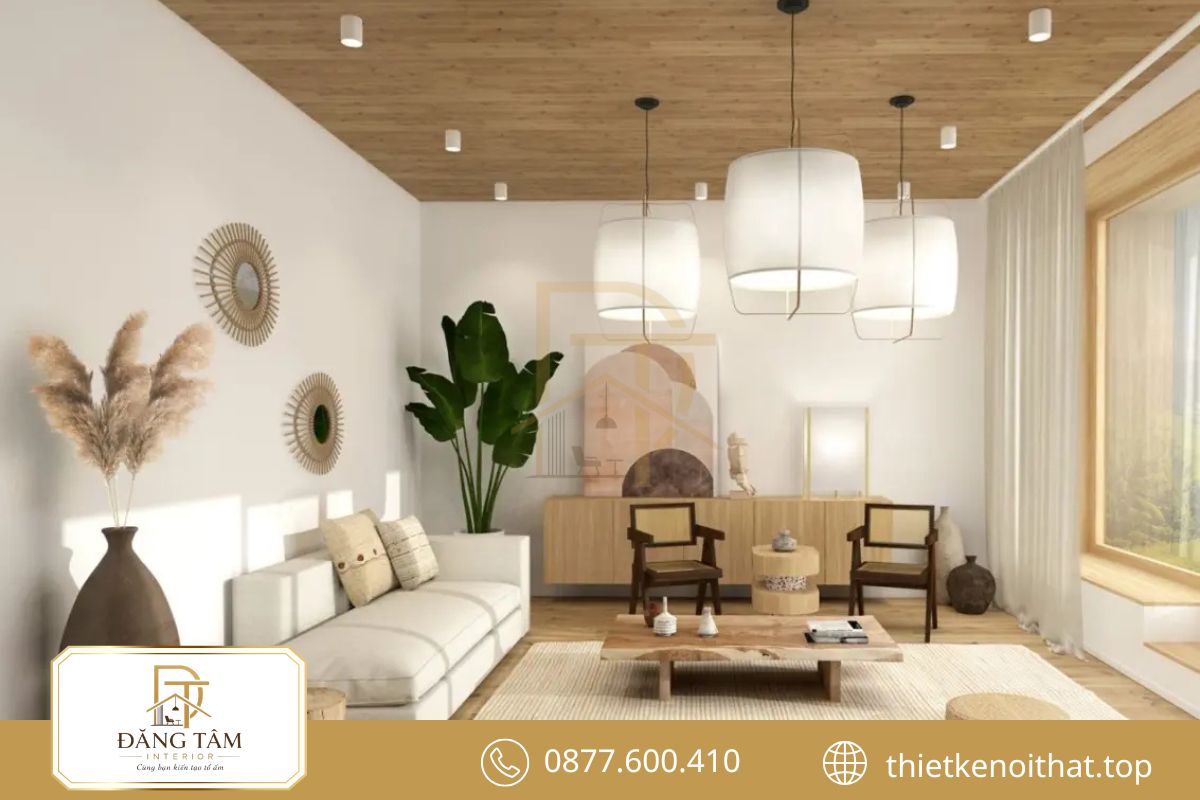 Phong cách Japandi cho thiết kế căn hộ chung cư 70m2 thanh lịch và ấm áp