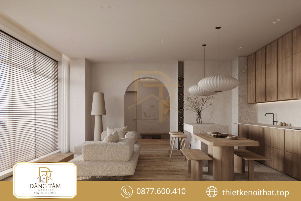 Mẫu trang trí nội thất chung cư 70m2 Scandinavian sáng thoáng và gần gũi thiên nhiên
