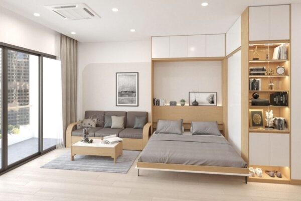 thiết kế nội thất căn hộ studio
