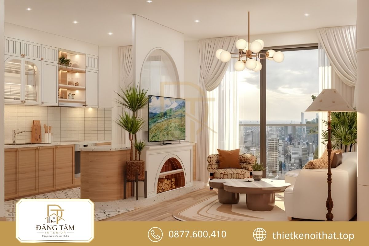 Thiết kế nội thất căn hộ chung cư 110m2 Scandinavian sáng thoáng với gỗ tự nhiên 
