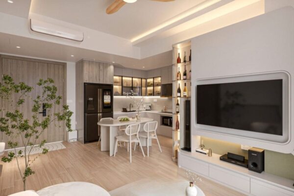 thiết kế nội thất chung cư 55m2