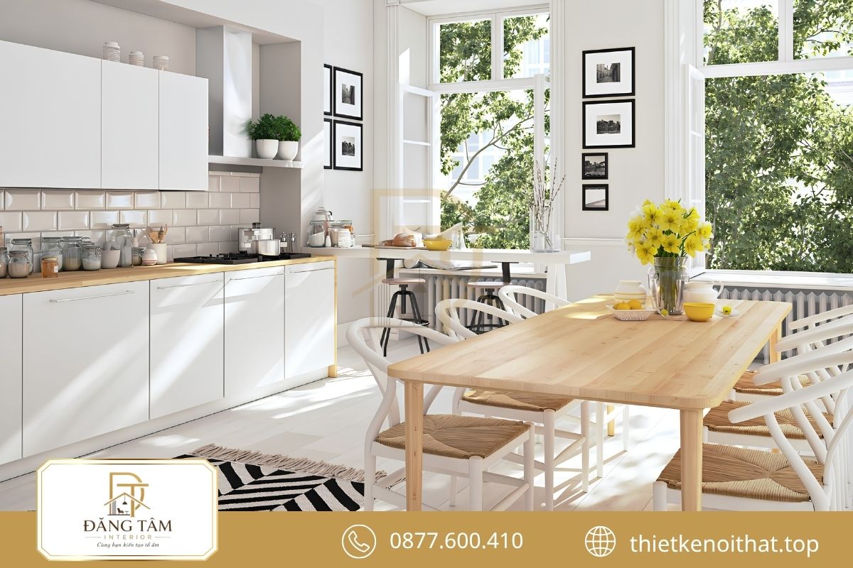 Thiết kế nội thất nhà chung cư 80m2 Scandinavian sáng và nhẹ nhàng