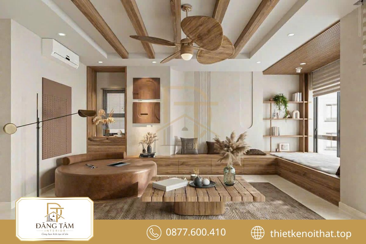 Không gian Japandi ấm áp với thiết kế nội thất nhà ống 4m tối giản, tinh tế