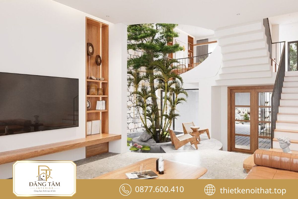 Vẻ đẹp mộc mạc, tự nhiên tạo nên không gian sống bình yên và thư thái