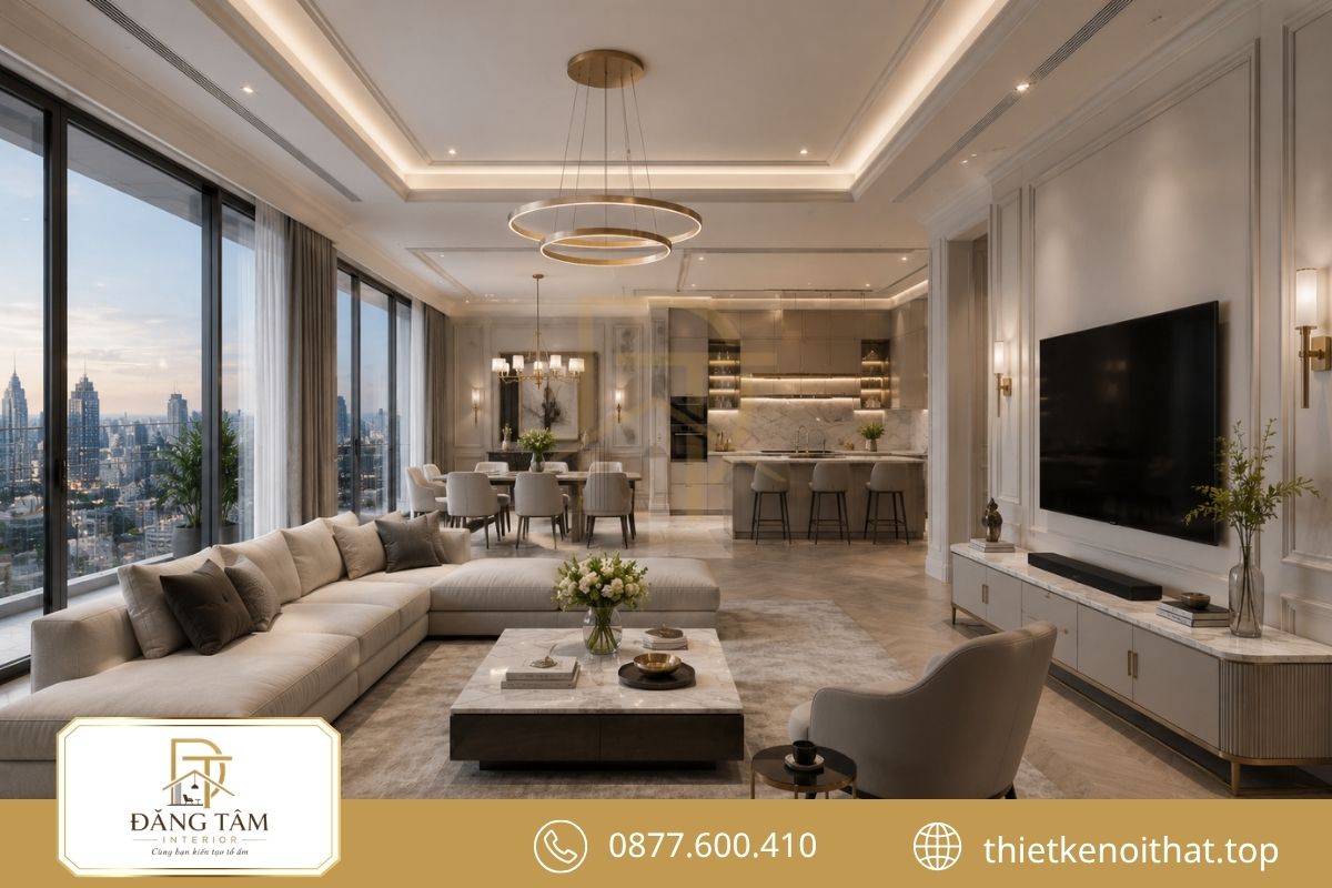 Modern Classic cân bằng đường nét cổ điển với tiện nghi hiện đại. 