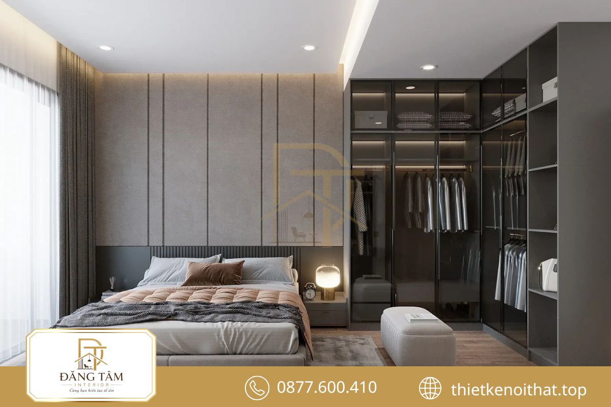 Không gian nghỉ ngơi tiện nghi trong nội thất nhà ống hiện đại