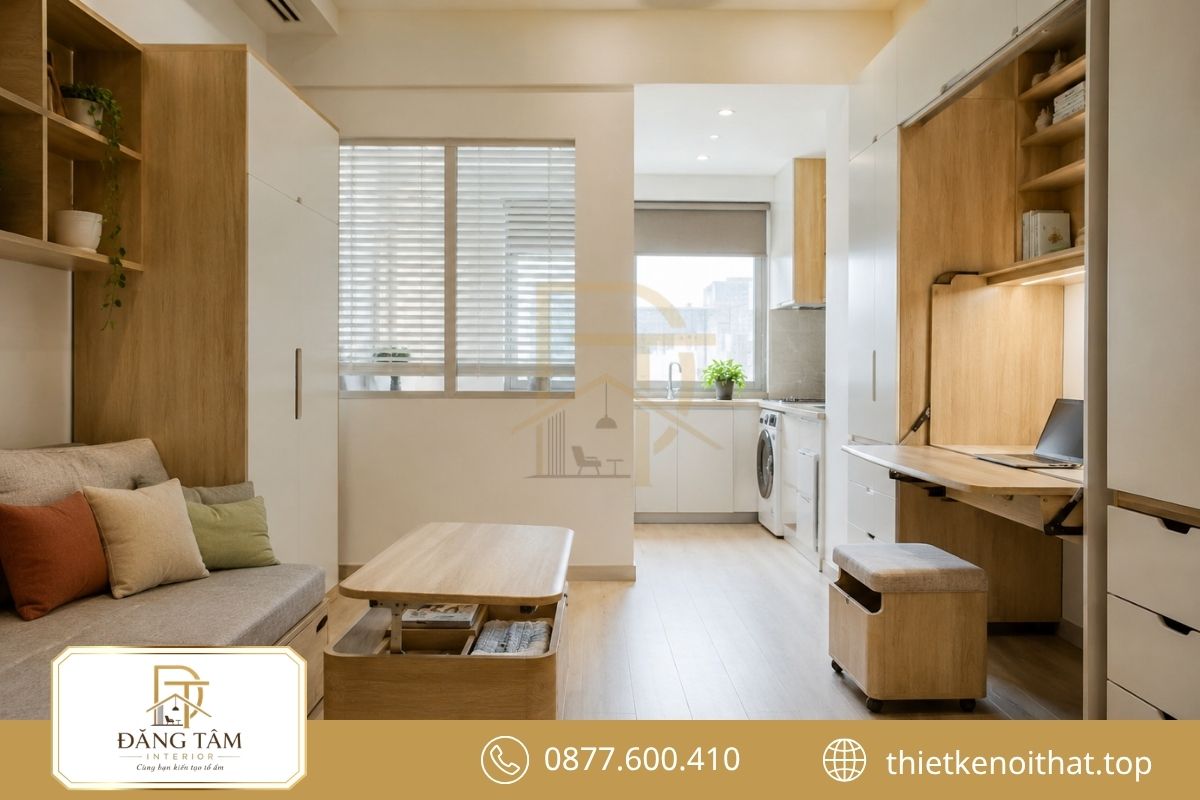 Nội thất đa năng hỗ trợ cải tạo nhà tập thể cũ hiệu quả