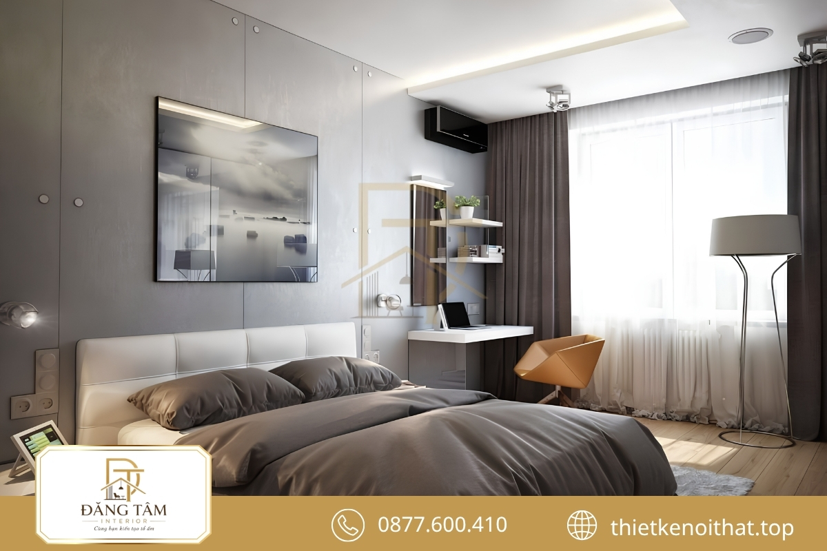 Kích thước hiện trạng định hình trực tiếp cách tổ chức mặt bằng phòng ngủ 13m2