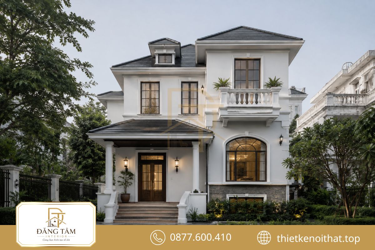 Biệt thự cũ lấy lại vẻ sang trọng qua thiết kế cải tạo nh&agrave; đồng bộ