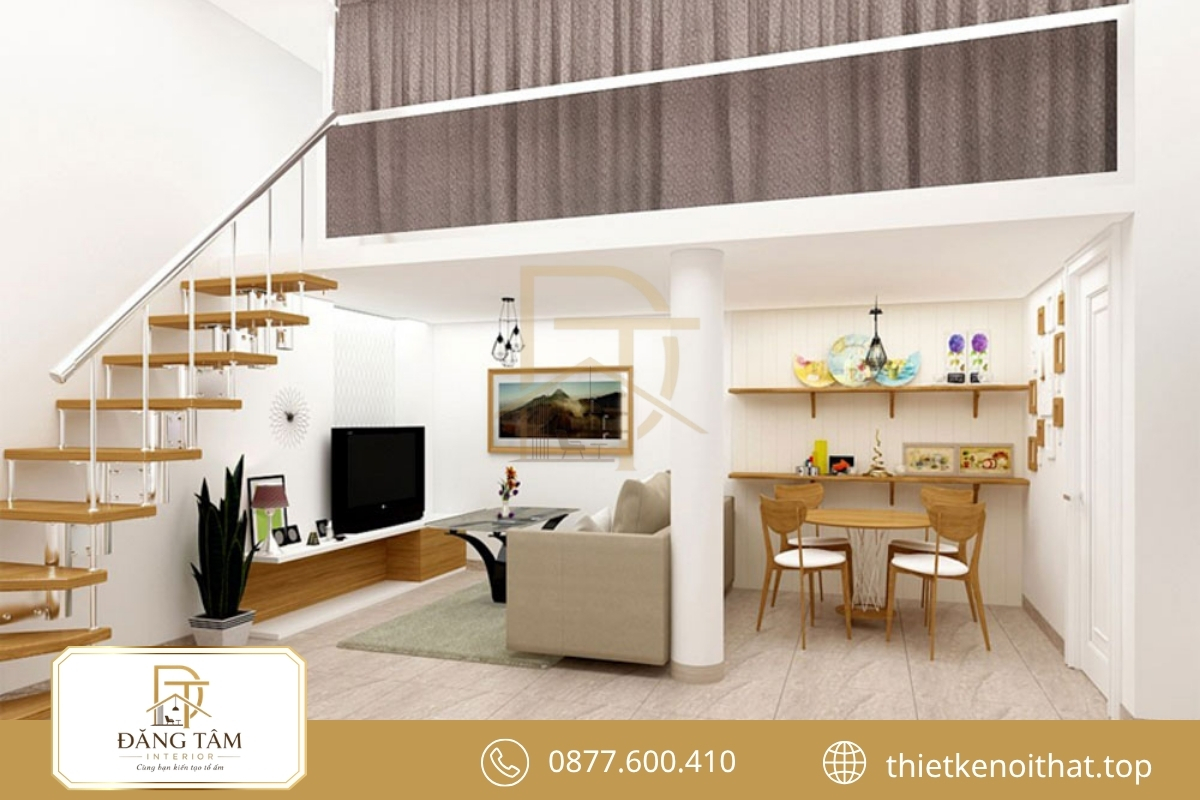 Cải tạo nhà cấp 4 60m2 thêm gác lửng để tăng công năng 