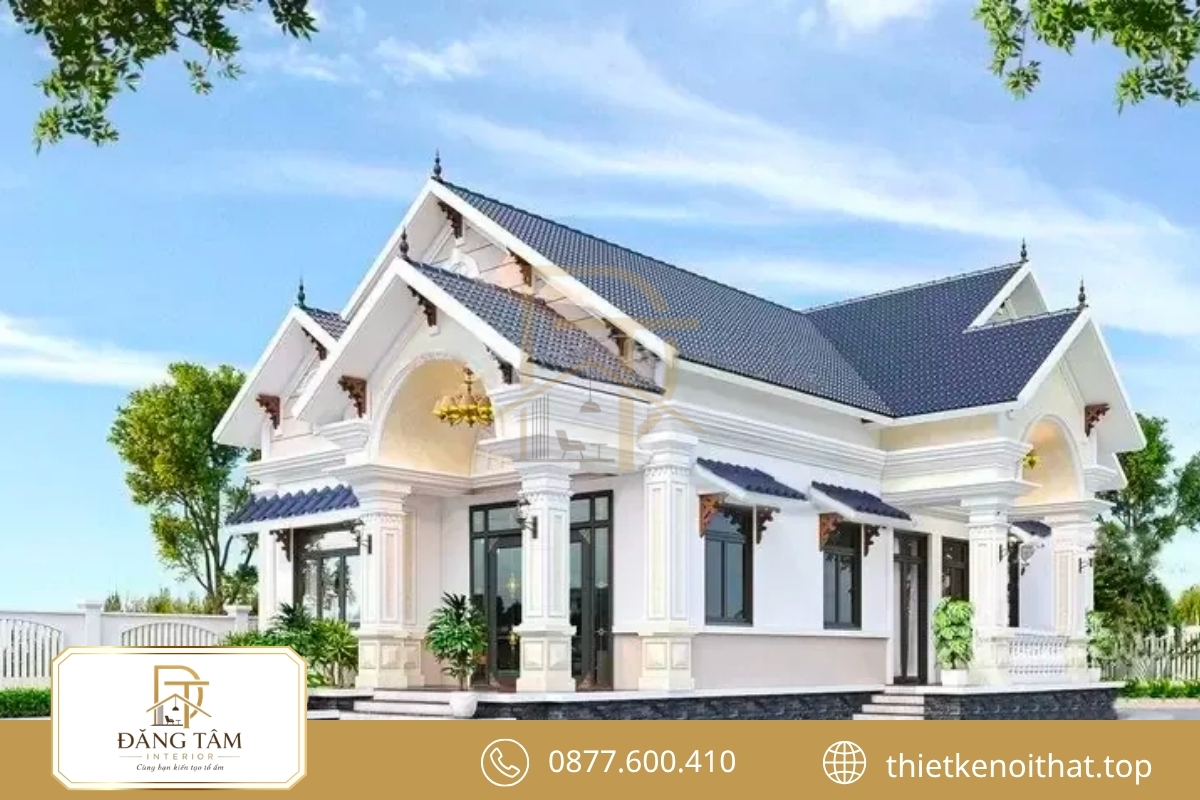 Cải tạo nhà cấp 4 mái ngói thành mái Thái thanh thoát, cao ráo 