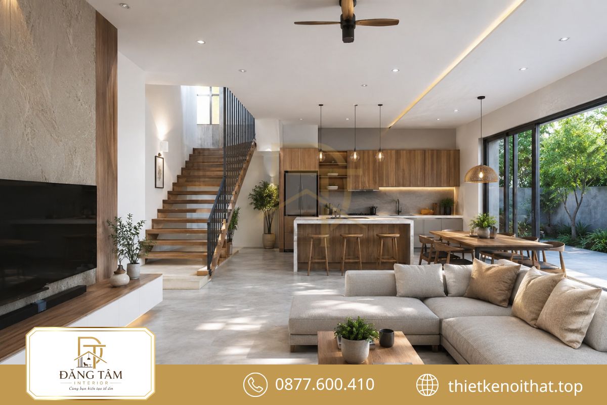 Nh&agrave; cải tạo đẹp theo phong c&aacute;ch hiện đại ưu ti&ecirc;n đường n&eacute;t gọn thanh lịch