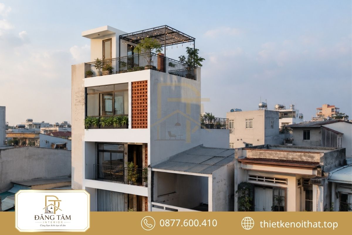 Tum mới mở rộng diện tích mà vẫn giữ hình khối công trình cân đối