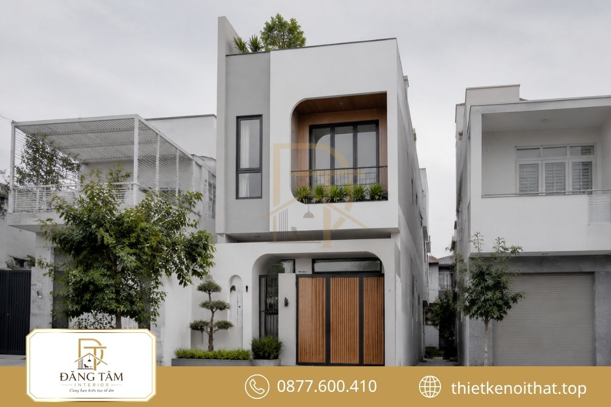 Phong cách tối giản làm nổi bật sự gọn gàng và chiều sâu không gian