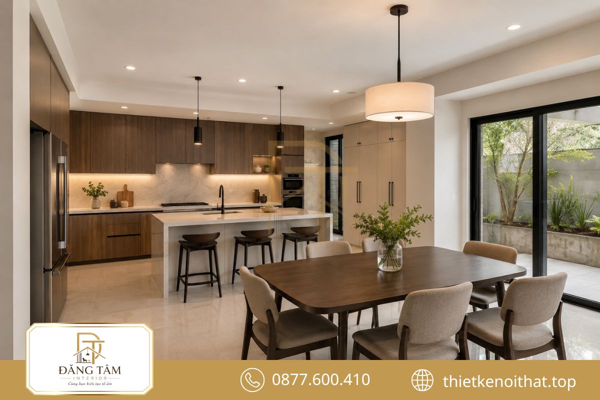 Bếp mới tối ưu lưu trữ v&agrave; hỗ trợ sinh hoạt gia đ&igrave;nh thuận tiện hơn