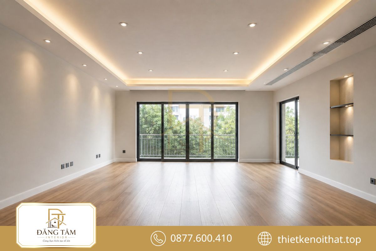 Trần tường s&agrave;n đồng bộ tạo diện mạo mới r&otilde; n&eacute;t sau sửa nh&agrave;