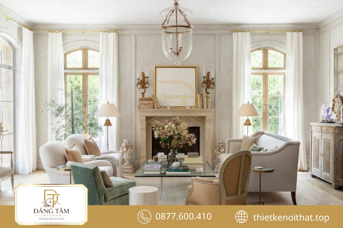 Căn hộ phong cách Pháp trong nội thất thanh lịch mà không tạo cảm giác nặng