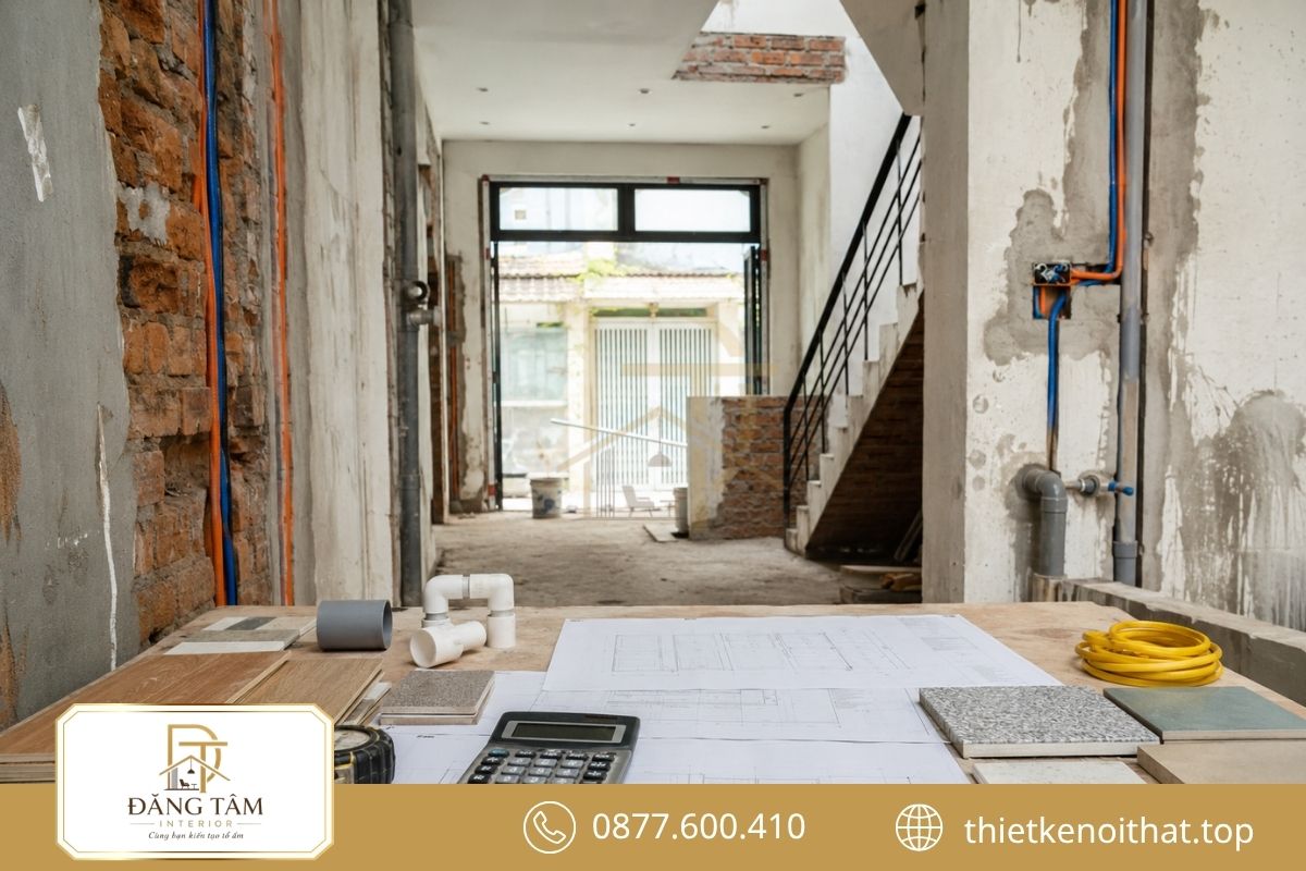 Chi phí cải tạo nhà ống 2 tầng cũ phụ thuộc nhiều hạng mục