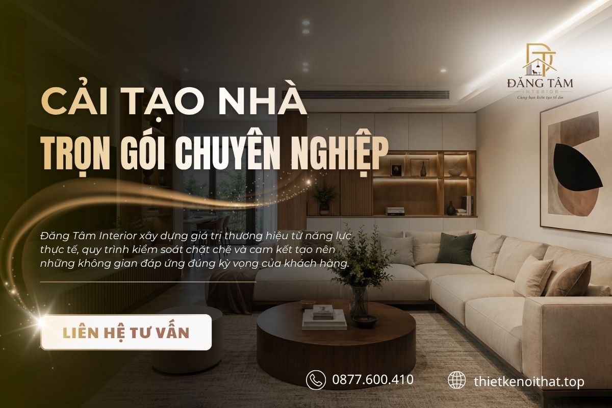 Đăng T&acirc;m triển khai cải tạo nh&agrave; trọn g&oacute;i đồng bộ từ thiết kế tới ho&agrave;n thiện