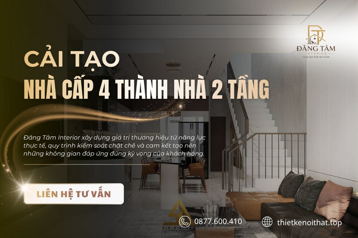 Đăng Tâm Interior triển khai cải tạo đồng bộ từ khảo sát đến hoàn thiện