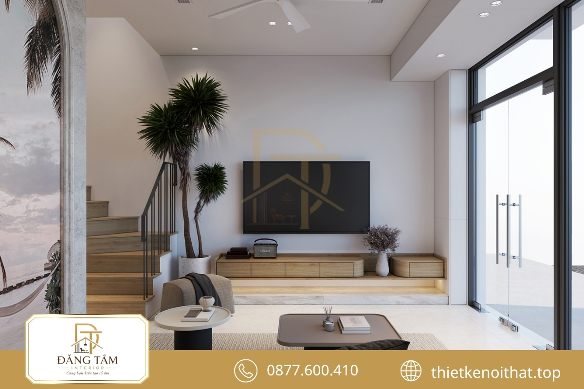 Phong cách nội thất đương đại thường gây ấn tượng bởi đường nét rõ ràng, bảng màu trung tính