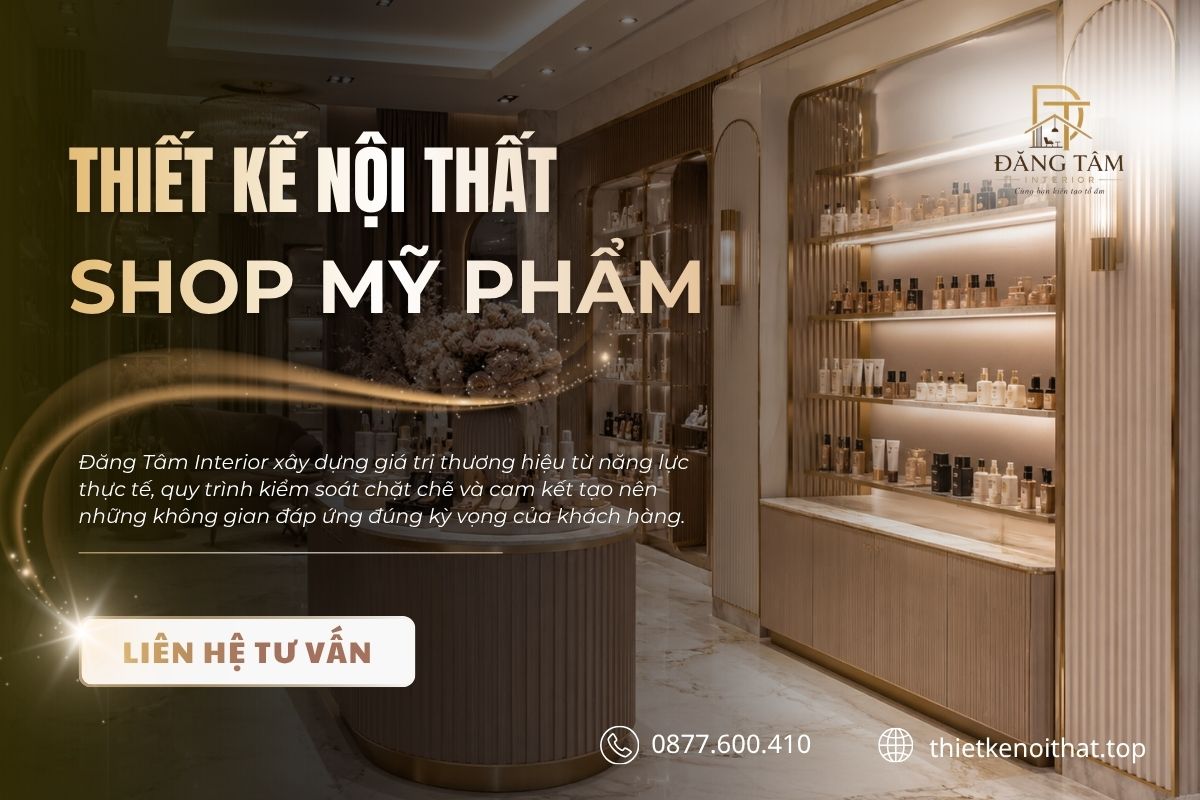 Đăng Tâm phát triển shop mỹ phẩm đồng bộ từ nhận diện đến trải nghiệm