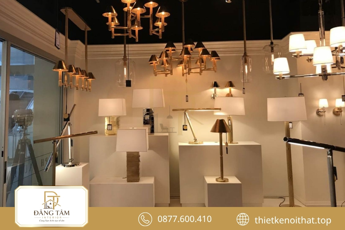Đăng Tâm Interior thiết kế showroom đèn chuyên nghiệp theo từng mô hình kinh doanh