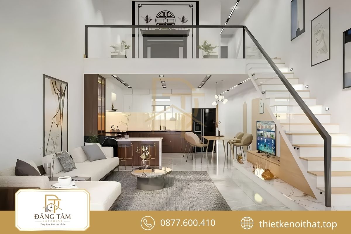Kiến trúc và nội thất đồng bộ tạo tổng thể nhà ống hài hòa 