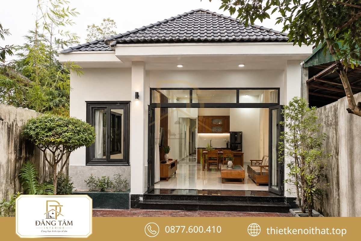 Sửa nhà cấp 4 50m2 giữ kết cấu, làm mới nội ngoại thất 